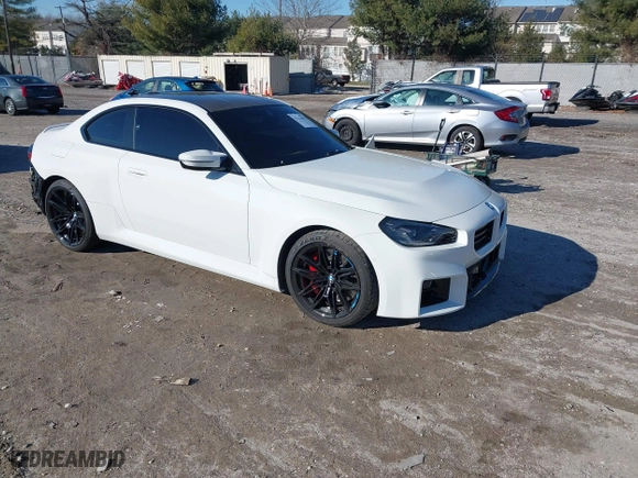2023 BMW M2 with VIN 3MF13DM04P8D56879, listed as a IAAI auction lot 41174901 with 11,459 mi miles. Bid and sale history available at carsss.com. Image 1.