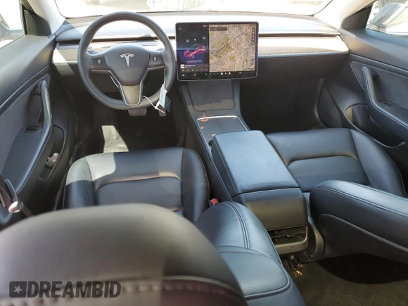 2021 Tesla Model 3 Standard Range Plus with VIN 5YJ3E1EA4MF849187, listed as a Copart auction lot 51689605 with 77,266 mi miles and Salvage Title. Bid and sale history available at carsss.com. Image 8.