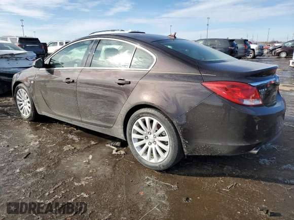 2011 Buick Regal CXL Turbo TO3 with VIN W04GX5GV1B1129123, listed as a Copart auction lot 44267065 with Not provided miles and Salvage title. Bid and sale history available at DreamBid. Image 2.