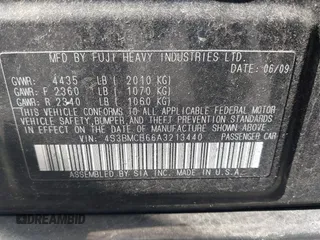 2010 Subaru Legacy Premium with VIN 4S3BMCB66A3213440, listed as a IAAI auction lot 41685456 with 186,013 mi miles and . Bid and sale history available at DreamBid. Image 9.