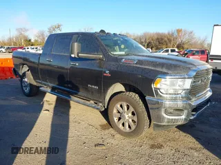 2019 Ram 2500 Lone Star with VIN 3C6UR5ML1KG623061, listed as a IAAI auction lot 41130768 with 100,430 mi miles and . Bid and sale history available at DreamBid. Image 1.