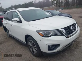 2019 Nissan Pathfinder S z VIN 5N1DR2MN2KC633945, wystawiony jako IAAI lot #41757390 z przebiegiem 120 214 mil mil oraz . Historia ofert i sprzedaży dostępna na DreamBid. Obrazek 1.