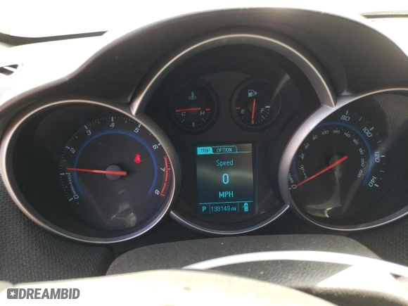 2014 Chevrolet Cruze 2LT with VIN 1G1PE5SB3E7122645, listed as a Copart auction lot 52941385 with 138,149 mi miles and Clean Title. Bid and sale history available at carsss.com. Image 9.