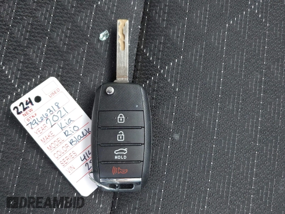 2021 Kia Rio S with VIN 3KPA24AD5ME414282, listed as a IAAI auction lot 41879862 with 68,314 mi miles and . Bid and sale history available at DreamBid. Image 11.