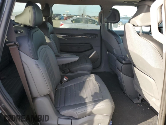 2024 Kia EV9 Land with VIN KNDADFS58R6027512, listed as a Copart auction lot 47490615 with 6,008 mi miles and Salvage Title. Bid and sale history available at carsss.com. Image 10.