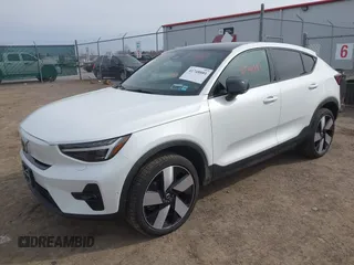 2023 Volvo C40 Recharge Pure Electric Ultimate with VIN YV4ED3GM1P2056366, listed as a IAAI auction lot 41748881 with 18,462 mi miles. Bid and sale history available at carsss.com. Image 2.