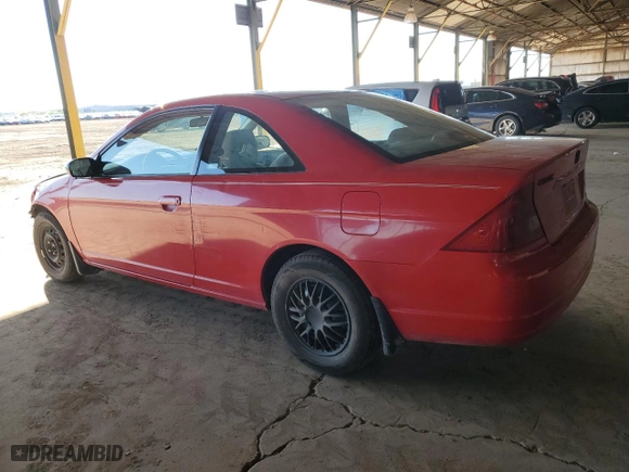 2002 Honda Civic LX with VIN 1HGEM22592L094705, listed as a Copart auction lot 49548415 with 128,786 mi miles and Clean Title. Bid and sale history available at carsss.com. Image 2.