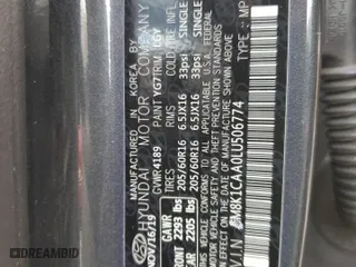 2020 Hyundai Kona SE with VIN KM8K1CAA0LU506774, listed as a Copart auction lot 86955924 with 115,259 mi miles and Salvage Title. Bid and sale history available at carsss.com. Image 15.