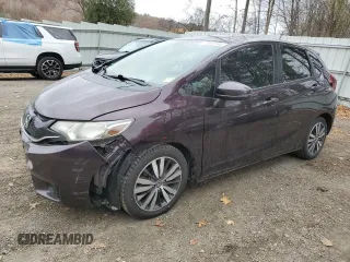 2017 Honda Fit EX-L with VIN JHMGK5H81HS017937, listed as a Copart auction lot 77972994 with 61,482 mi miles and Salvage Title. Bid and sale history available at DreamBid. Image 1.