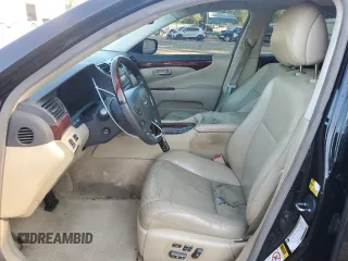 2008 Lexus LS 460 with VIN JTHBL46F485067927, listed as a Copart auction lot 52047645 with 177,648 mi miles and Salvage title. Bid and sale history available at DreamBid. Image 7.