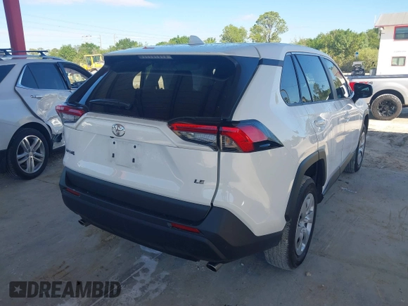 2024 Toyota RAV4 LE with VIN 2T3H1RFV7RC292151, listed as a IAAI auction lot 41673806 with 6,592 mi miles. Bid and sale history available at carsss.com. Image 4.