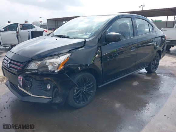 2022 Mitsubishi Mirage G4 ES with VIN ML32FUFJ0NHF01919, listed as a IAAI auction lot 41542271 with 15,634 mi miles. Bid and sale history available at carsss.com. Image 2.
