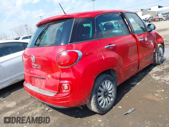 2014 FIAT 500L Easy with VIN ZFBCFABH4EZ018172, listed as a IAAI auction lot 42099424 with 138,650 mi miles and . Bid and sale history available at DreamBid. Image 4.