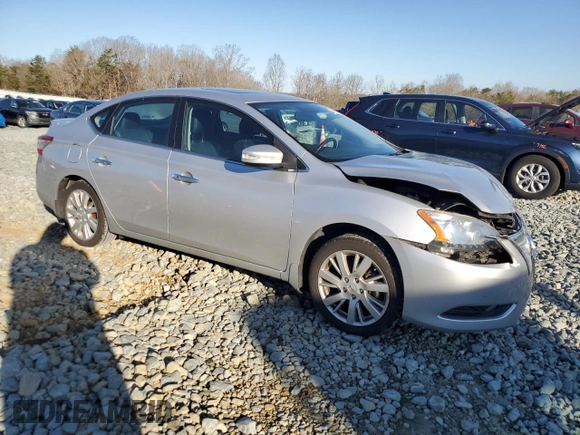 2015 Nissan Sentra SL with VIN 3N1AB7AP1FY267507, listed as a Copart auction lot 48666305 with 163,617 mi miles and Salvage Title. Bid and sale history available at DreamBid. Image 4.