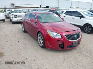 2012 Buick Regal GS with VIN 2G4GV5GV5C9207178, listed as a IAAI auction lot 41815204 with 191,073 mi miles. Bid and sale history available at carsss.com. Image 1.
