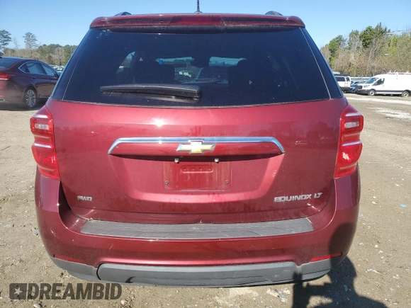 2016 Chevrolet Equinox LT with VIN 2GNFLFEK4G6256634, listed as a Copart auction lot 50635535 with 80,134 mi miles and Salvage Title. Bid and sale history available at DreamBid. Image 6.