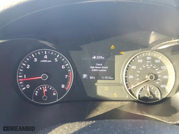 2020 Kia Optima LX with VIN 5XXGT4L31LG403569, listed as a Copart auction lot 84430234 with 111,510 mi miles and Salvage Title. Bid and sale history available at carsss.com. Image 9.