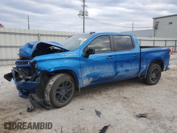 2024 Chevrolet Silverado 1500 RST with VIN 1GCUDEED4RZ221706, listed as a Copart auction lot 42092665 with 12,448 mi miles and Salvage Title. Bid and sale history available at carsss.com. Image 1.