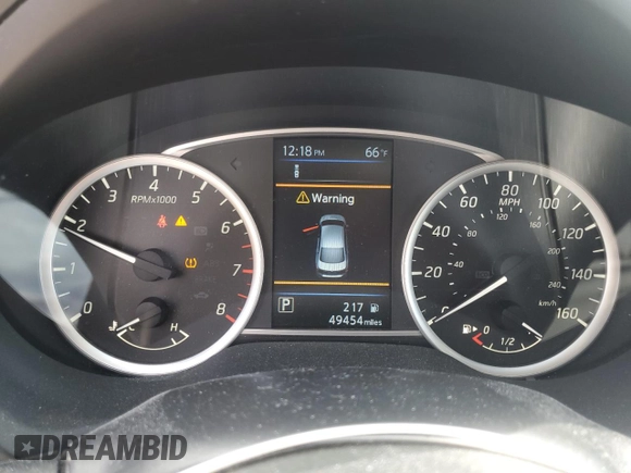 2019 Nissan Sentra SV with VIN 3N1AB7AP7KY365886, listed as a Copart auction lot 53853435 with 49,454 mi miles and Salvage Title. Bid and sale history available at carsss.com. Image 9.