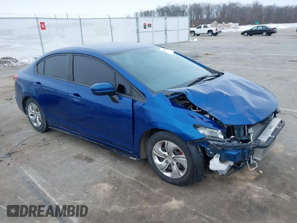 2015 Honda Civic Sedan LX with VIN 19XFB2E54FE060478, listed as a IAAI auction lot 41400579 with 97,532 mi miles. Bid and sale history available at carsss.com. Image 1.