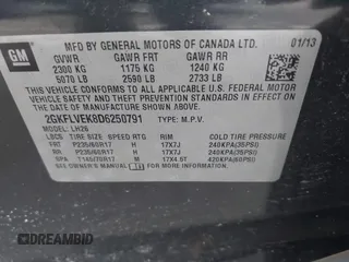 2013 GMC Terrain SLT z VIN 2GKFLVEK8D6250791, wystawiony jako IAAI lot #42029849 z przebiegiem 132 276 mil mil oraz . Historia ofert i sprzedaży dostępna na DreamBid. Obrazek 9.