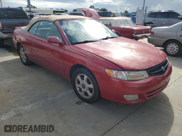 2001 Toyota Solara SE with VIN 2T1FF28P01C439535, listed as a Copart auction lot 74209894 with 231,931 mi miles and Non Repairable. Bid and sale history available at carsss.com. Image 4.