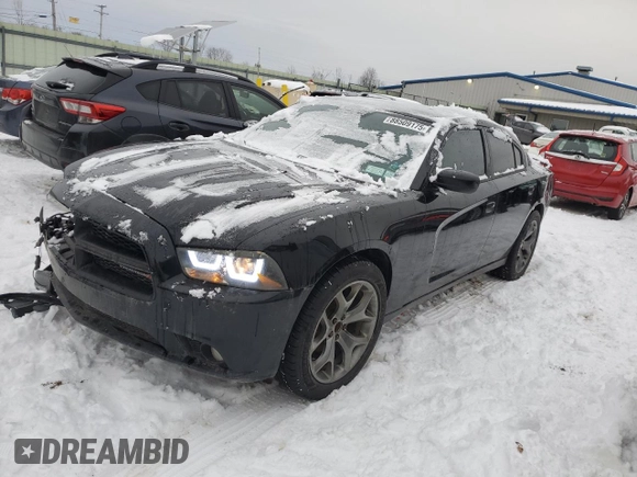 2012 Dodge Charger SXT with VIN 2C3CDXJG2CH288209, listed as a Copart auction lot 88509175 with 179,529 mi miles and Salvage Title. Bid and sale history available at carsss.com. Image 1.