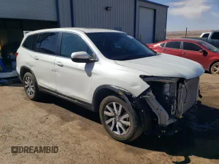 2022 Honda Pilot EX-L with VIN 5FNYF6H58NB095615, listed as a Copart auction lot 45694195 with 13,016 mi miles and Salvage Title. Bid and sale history available at carsss.com. Image 4.