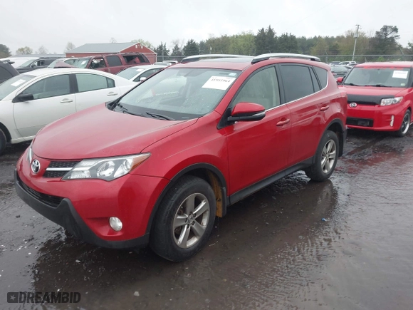 2015 Toyota RAV4 XLE with VIN JTMWFREV0FD071962, listed as a IAAI auction lot 41955964 with 132,327 mi miles. Bid and sale history available at carsss.com. Image 2.