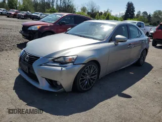 2014 Lexus IS 250 with VIN JTHCF1D28E5004318, listed as a Copart auction lot 55484875 with 105,695 mi miles and Salvage title. Bid and sale history available at DreamBid. Image 1.