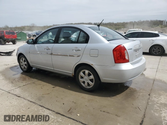 2006 Hyundai Accent GLS with VIN KMHCN46C46U048752, listed as a Copart auction lot 52930035 with 143,688 mi miles and Salvage title. Bid and sale history available at DreamBid. Image 2.