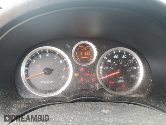 2012 Nissan Sentra SR with VIN 3N1AB6AP7CL776584, listed as a Copart auction lot 59585435 with 121,660 mi miles and Salvage title. Bid and sale history available at DreamBid. Image 9.