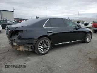 2017 Genesis G90 3.3T Premium with VIN KMHG34JA7HU030598, listed as a Copart auction lot 79275584 with 64,039 mi miles and Salvage Title. Bid and sale history available at carsss.com. Image 3.
