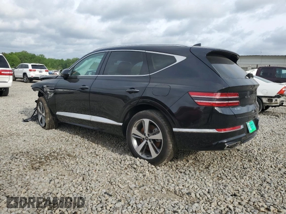 2024 Genesis GV80 with VIN KMUHBDSB4RU181528, listed as a Copart auction lot 53854995 with 1,798 mi miles and Salvage Title. Bid and sale history available at DreamBid. Image 2.