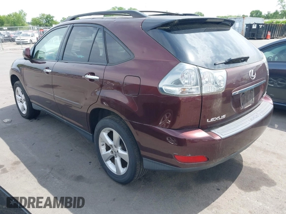 2008 Lexus RX with VIN JTJHK31U782045076, listed as a IAAI auction lot 42113631 with 225,960 mi miles. Bid and sale history available at carsss.com. Image 3.