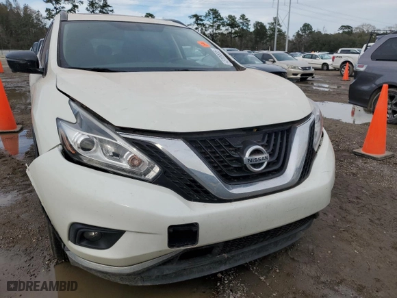 2017 Nissan Murano S with VIN 5N1AZ2MG7HN198874, listed as a Copart auction lot 43189835 with 0 mi miles and Salvage Title. Bid and sale history available at carsss.com. Image 5.