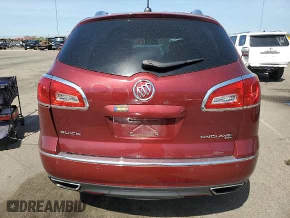2016 Buick Enclave Leather with VIN 5GAKVBKD2GJ340391, listed as a Copart auction lot 54146165 with 111,385 mi miles and Salvage Title. Bid and sale history available at carsss.com. Image 6.