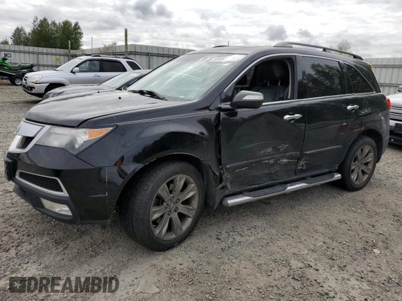 2010 Acura MDX Advance with VIN 2HNYD2H57AH503700, listed as a Copart auction lot 55682604 with 161,678 mi miles and Salvage Title. Bid and sale history available at DreamBid. Image 1.