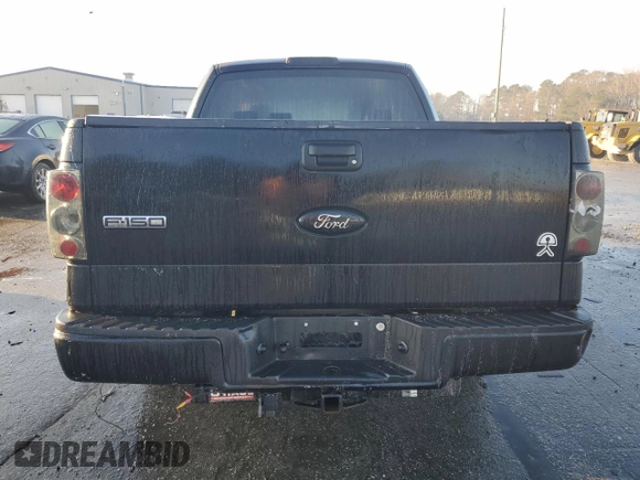 2006 Ford F-150 STX with VIN 1FTRX12W26FA78974, listed as a Copart auction lot 42777585 with 215,430 mi miles and Salvage Title. Bid and sale history available at carsss.com. Image 6.