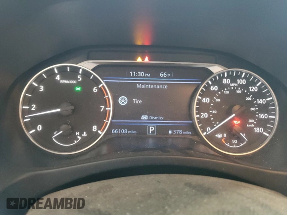 2020 Nissan Altima SR with VIN 1N4AL4CV1LC136723, listed as a Copart auction lot 43812105 with 66,108 mi miles and Salvage Title. Bid and sale history available at carsss.com. Image 9.