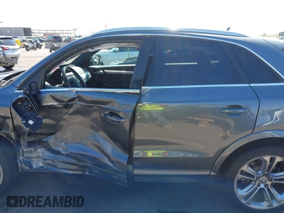 2017 Audi Q3 with VIN WA1FCCFS0HR003509, listed as a IAAI auction lot 42276383 with 44,061 mi miles and . Bid and sale history available at DreamBid. Image 15.