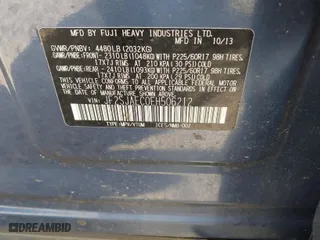 2014 Subaru Forester 2.5i Premium with VIN JF2SJAEC0EH506212, listed as a IAAI auction lot 41790943 with 71,288 mi miles. Bid and sale history available at carsss.com. Image 9.