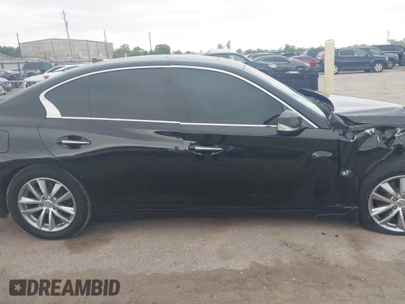 2015 Infiniti Q50 Premium with VIN JN1BV7AR6FM420057, listed as a IAAI auction lot 42045172 with 119,443 mi miles. Bid and sale history available at carsss.com. Image 12.