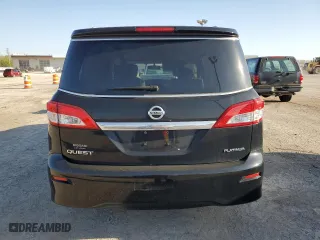 2015 Nissan Quest S with VIN JN8AE2KPXF9134468, listed as a Copart auction lot 50813374 with 108,017 mi miles. Bid and sale history available at carsss.com. Image 6.