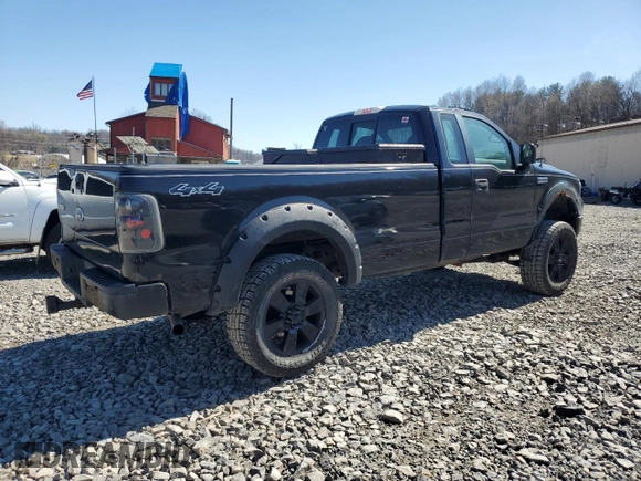 2008 Ford F-150 XL with VIN 1FTRF14W58KD80852, listed as a Copart auction lot 49785705 with 107,136 mi miles and Salvage Title. Bid and sale history available at carsss.com. Image 3.