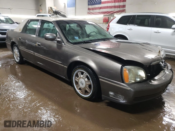 2003 Cadillac DeVille with VIN 1G6KD54Y43U124198, listed as a Copart auction lot 44515215 with 116,006 mi miles and Salvage Title. Bid and sale history available at carsss.com. Image 4.