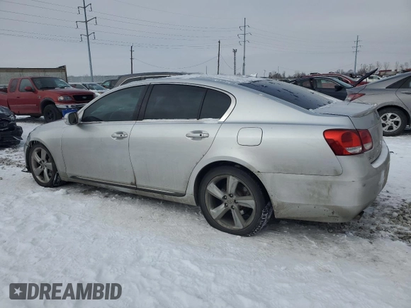 2008 Lexus GS 350 with VIN JTHBE96S580028622, listed as a Copart auction lot 44801125 with 342,828 mi miles and Salvage Title. Bid and sale history available at carsss.com. Image 2.