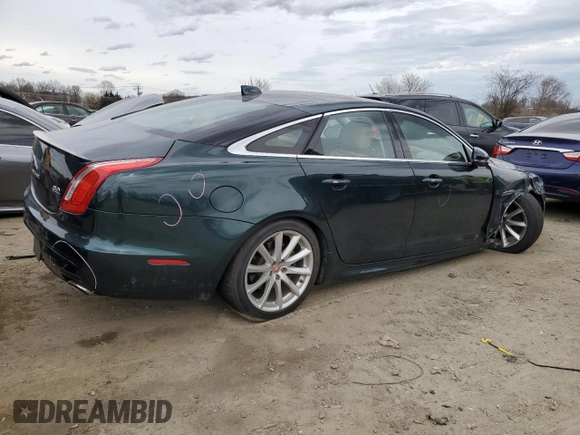 2019 Jaguar XJ with VIN SAJWJ1CDXK8W19559, listed as a Copart auction lot 46617024 with 43,178 mi miles and Salvage Title. Bid and sale history available at carsss.com. Image 3.