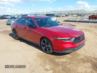 2023 Honda Accord Sport with VIN 1HGCY2F58PA022158, listed as a IAAI auction lot 42387531 with 12,083 mi miles and . Bid and sale history available at DreamBid. Image 1.