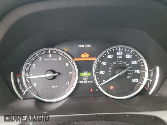 2017 Acura TLX w/Technology Pkg with VIN 19UUB1F51HA004909, listed as a Copart auction lot 46423435 with 85,426 mi miles and Salvage Title. Bid and sale history available at carsss.com. Image 9.